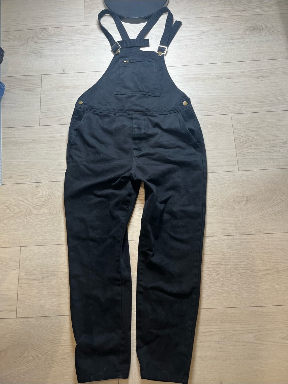 Rolla’s UNISEX Black Overalls Bib Pants - Classic Workwear medium